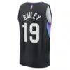 Ace Bailey Utah Jazz Fashion7 Youth 2025 NBA Draft First Round Pick Fast Break Replica Jersey - Black - Detail View