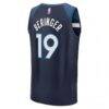 Joan Beringer Minnesota Timberwolves Fashion7 Youth 2025 NBA Draft First Round Pick Fast Break Replica Jersey - Navy - Detail View