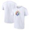 Connecticut Sun Team Logo Pride T-Shirt - White - Front View