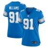 Tyleik Williams Detroit Lions Nike Women's Team Game Jersey - Blue - Front View