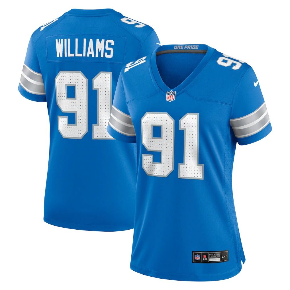 Tyleik Williams Detroit Lions Nike Women's Team Game Jersey