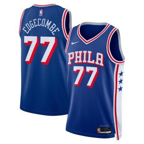 V. J. Edgecombe Philadelphia 76ers Nike Unisex 2025 NBA Draft First Round Pick Swingman Jersey - Icon Edition - - Front View