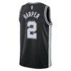 Dylan Harper San Antonio Spurs Nike Unisex 2025 NBA Draft First Round Pick Swingman Jersey - Black - Detail View