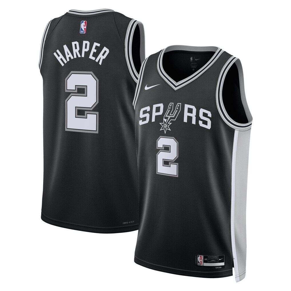 Dylan Harper San Antonio Spurs Nike Unisex 2025 NBA Draft First Round Pick Swingman Jersey - Icon Edition