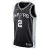 Dylan Harper San Antonio Spurs Nike Unisex 2025 NBA Draft First Round Pick Swingman Jersey - Black - Side View