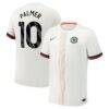 Cole Palmer Chelsea Nike 2025/26 Away Replica Player Jersey - Cream - Front View
