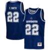Emmitt Smith Dallas Cowboys Mitchell & Ness Youth Retired Player NFL Basketball Fashion Jersey - Navy - Front View
