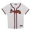 Atlanta Braves Nike Preschool Home Game Jersey - White - Side View