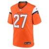J.K. Dobbins Denver Broncos Nike Team Game Jersey - Orange - Side View
