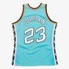 Michael Jordan 1996 NBA All-Star Game Mitchell & Ness Authentic Jersey - Teal - Side View