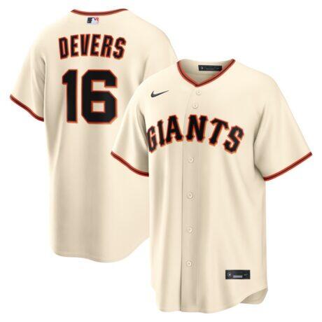 Rafael Devers San Francisco Giants Nike Home Replica Jersey - Cream - Front View