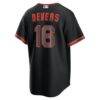 Rafael Devers San Francisco Giants Nike Alternate Replica Jersey - Black - Detail View