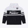 Las Vegas Raiders Mitchell & Ness Head Coach Hoodie - Black - Front View
