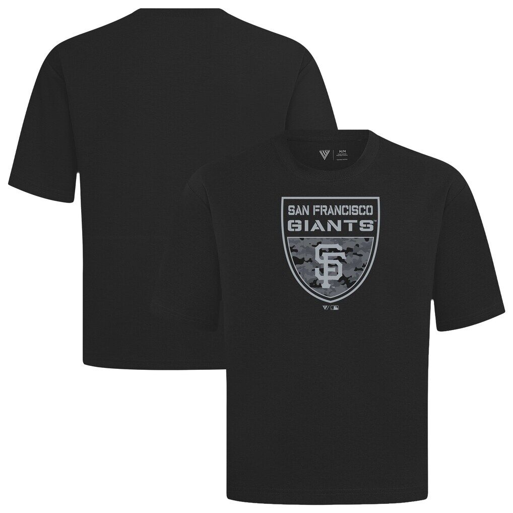 San Francisco Giants Levelwear Oversized Luxe Signature Knit Buckler T-Shirt
