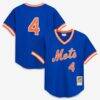 Lenny Dykstra New York Mets Mitchell & Ness Authentic Batting Practice Jersey - - Front View