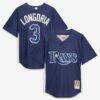 Evan Longoria Tampa Bay Rays Mitchell & Ness Authentic Batting Practice Jersey - Navy - Front View