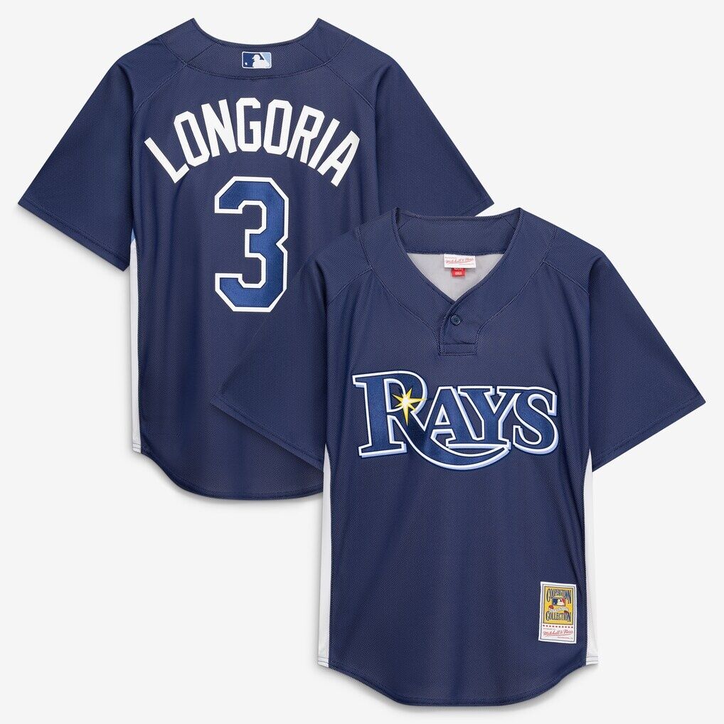 Evan Longoria Tampa Bay Rays Mitchell & Ness Authentic Batting Practice Jersey