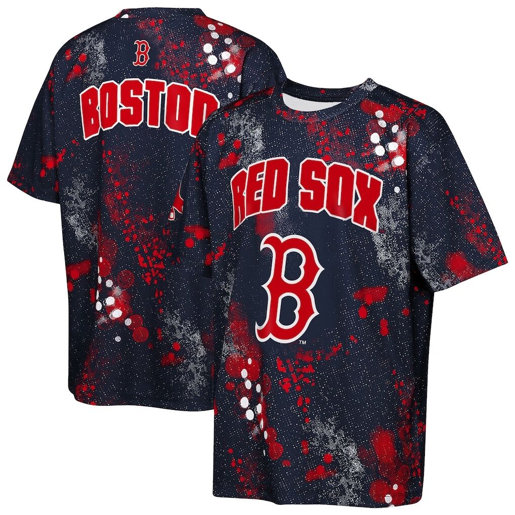 Boston Red Sox Outerstuff Youth Y2 Tech Stadium Lights T-Shirt