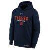 Detroit Tigers Nike Youth Authentic Collection Therma-FIT Hoodie - Navy - Side View