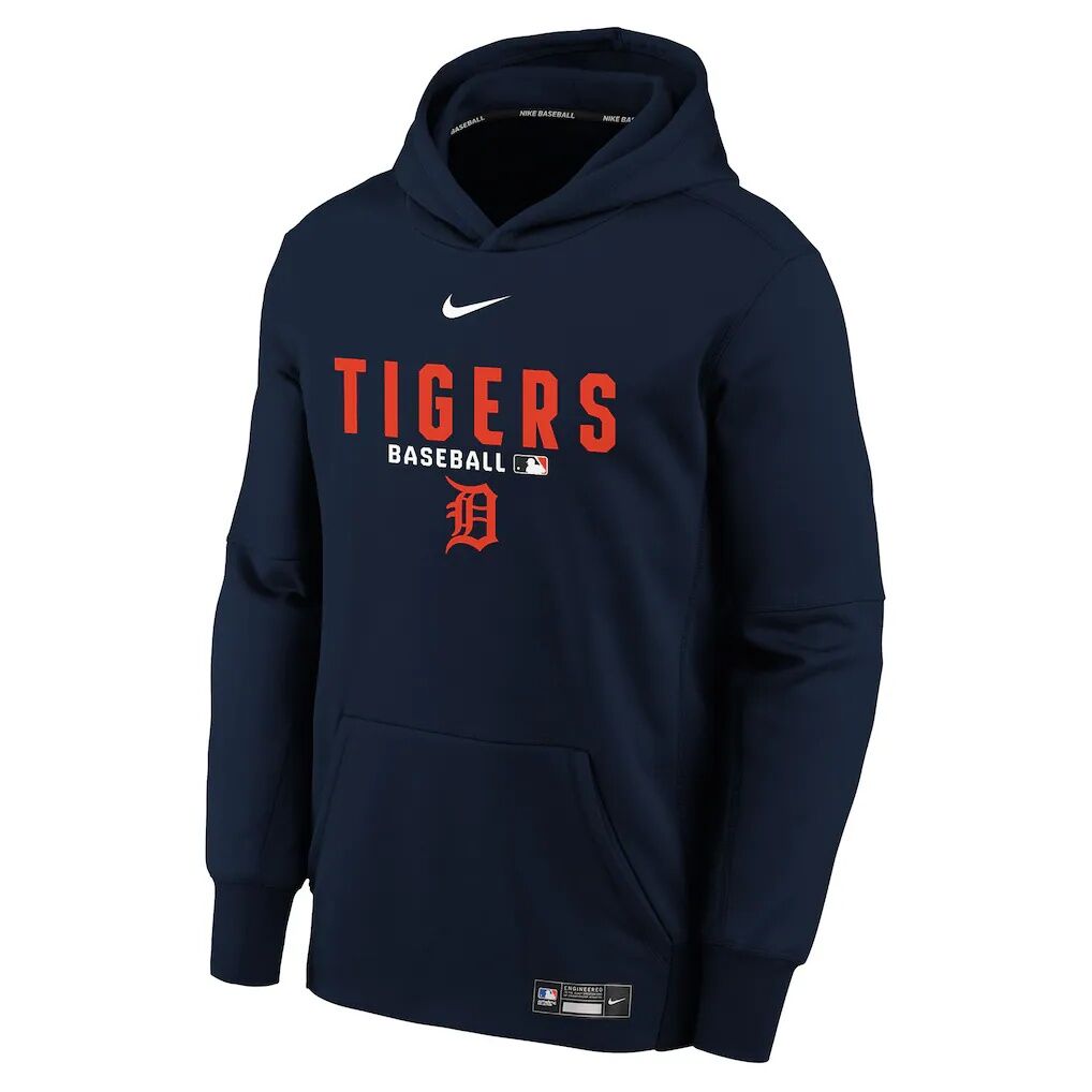 Detroit Tigers Nike Youth Authentic Collection Therma-FIT Hoodie
