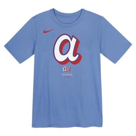 Atlanta Braves Nike Preschool 2026 City Connect Logo T-Shirt - Light Blue
