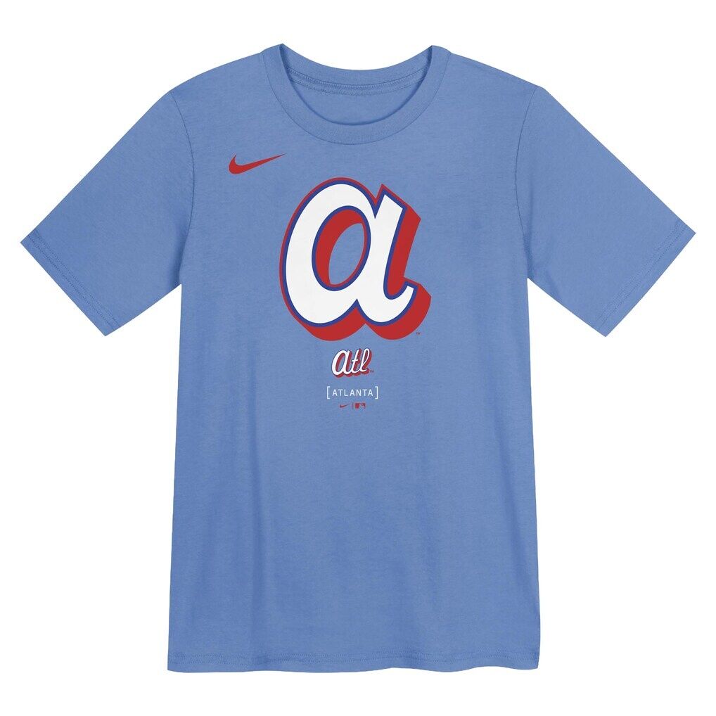 Atlanta Braves Nike Preschool 2026 City Connect Logo T-Shirt – Light Blue