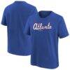 Atlanta Braves Nike Youth 2026 City Connect Wordmark T-Shirt - - Front View