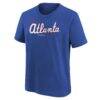 Atlanta Braves Nike Youth 2026 City Connect Wordmark T-Shirt - - Side View