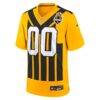 Pittsburgh Steelers Nike Alternate 1933 Throwback Game Custom Jersey - Gold - Side View
