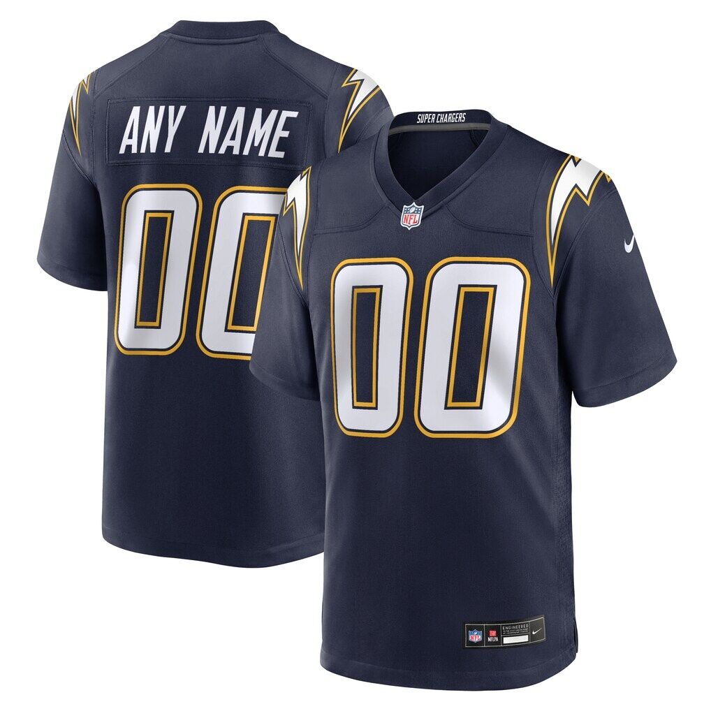 Los Angeles Chargers Nike Alternate Super Chargers Game Custom Jersey