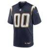 Los Angeles Chargers Nike Alternate Super Chargers Game Custom Jersey - Navy - Side View