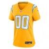 Los Angeles Chargers Nike Women's Alternate Charger Power Game Custom Jersey - Gold - Side View