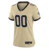 New Orleans Saints Nike Women's Gameday Golds Alternate Custom Game Jersey - Gold - Side View