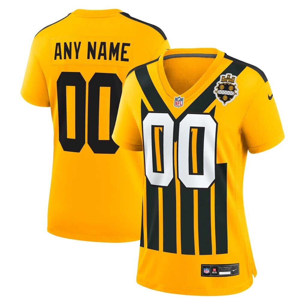 Pittsburgh Steelers Nike Women's Alternate 1933 Throwback Game Custom Jersey