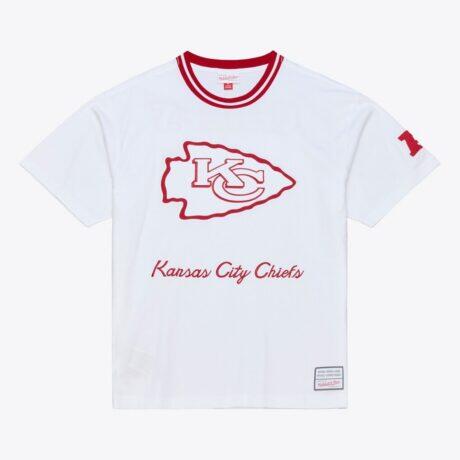 Kansas City Chiefs Mitchell & Ness Arctic T-Shirt - White - Front View