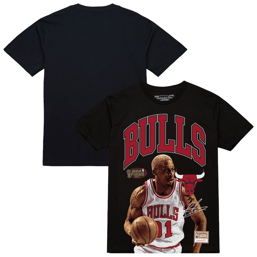 Dennis Rodman Chicago Bulls Mitchell & Ness Hardwood Classics Player Arch T-Shirt