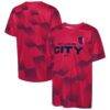 St. Louis CITY SC Outerstuff Youth Sheer Thrill T-Shirt - Red - Front View