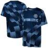 New York City FC Outerstuff Youth Sheer Thrill T-Shirt - Navy - Front View