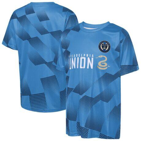 Philadelphia Union Outerstuff Youth Sheer Thrill T-Shirt - Blue - Front View