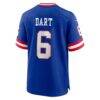 Jaxson Dart New York Giants Nike Alternate 2 Classic Game Jersey - - Detail View