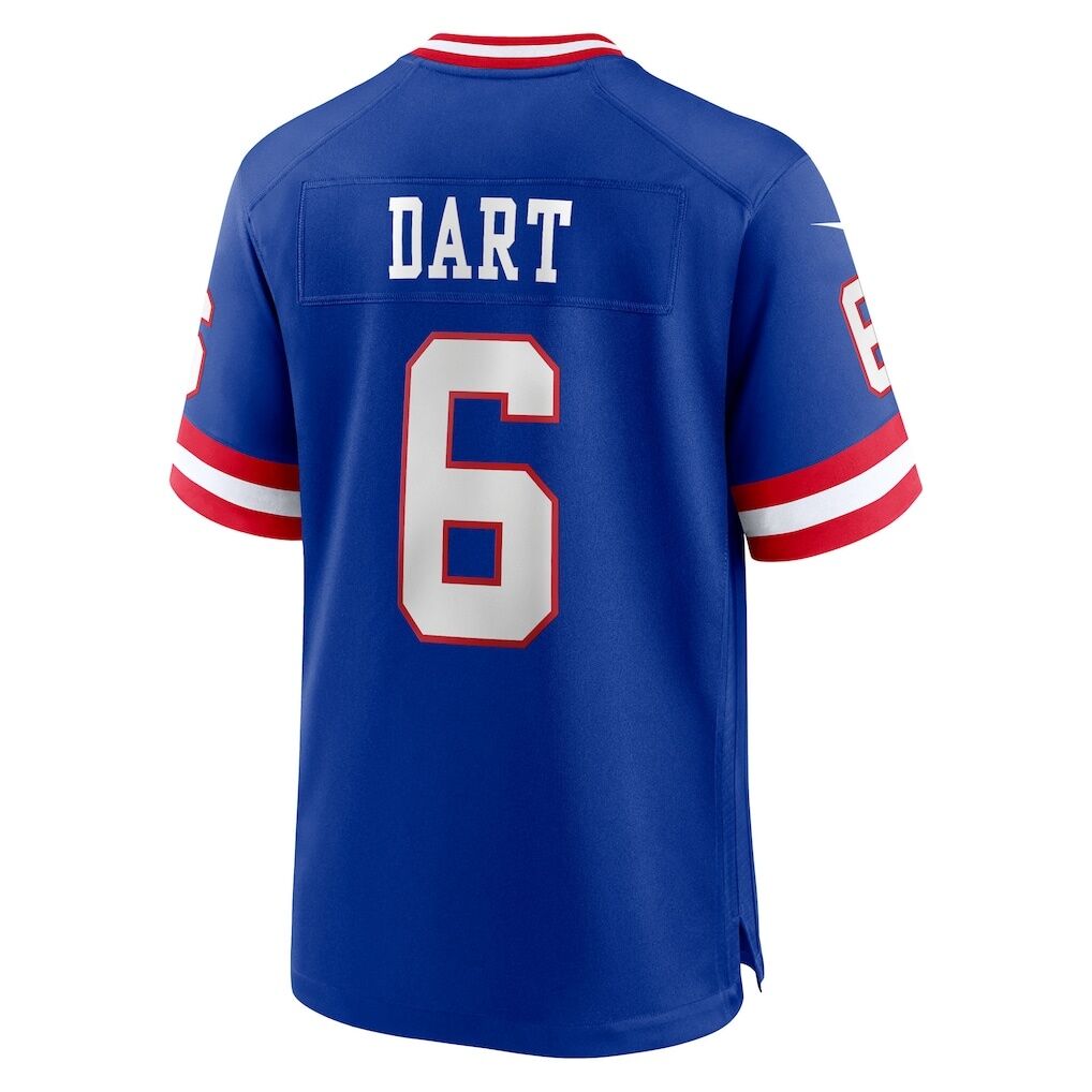 Jaxson Dart New York Giants Nike Alternate 2 Classic Game Jersey - Royal