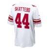Cam Skattebo New York Giants Nike Game Jersey - White - Detail View