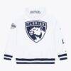 Florida Panthers Mitchell & Ness Arctic Fleece Hoodie - White - Front View