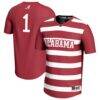 #1 Alabama Crimson Tide GameDay Greats Youth Lightweight Soccer Fashion Jersey - Crimson - Front View