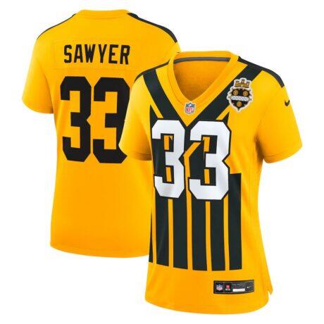 Jack Sawyer Pittsburgh Steelers Nike Women's Alternate Game Jersey - Gold - Front View