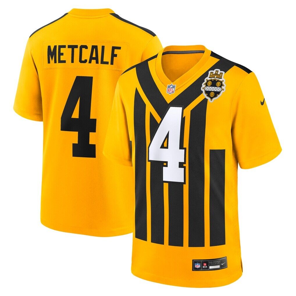 DK Metcalf Pittsburgh Steelers Nike Alternate 1933 Throwback Game Jersey