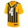 DK Metcalf Pittsburgh Steelers Nike Alternate 1933 Throwback Game Jersey - Gold - Side View