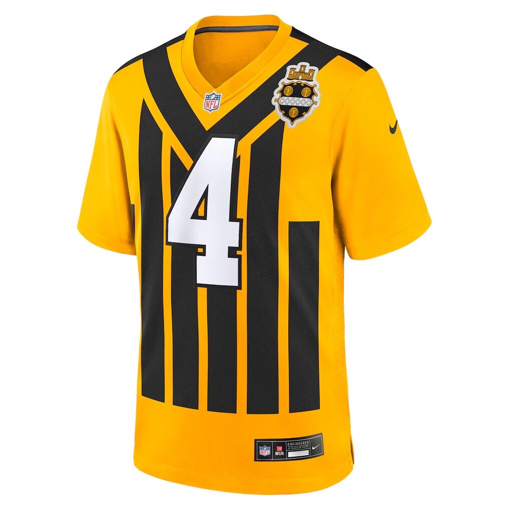 DK Metcalf Pittsburgh Steelers Nike Alternate 1933 Throwback Game Jersey
