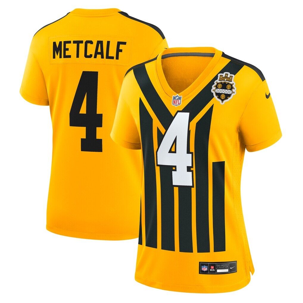 DK Metcalf Pittsburgh Steelers Nike Women's Alternate 1933 Throwback Game Jersey