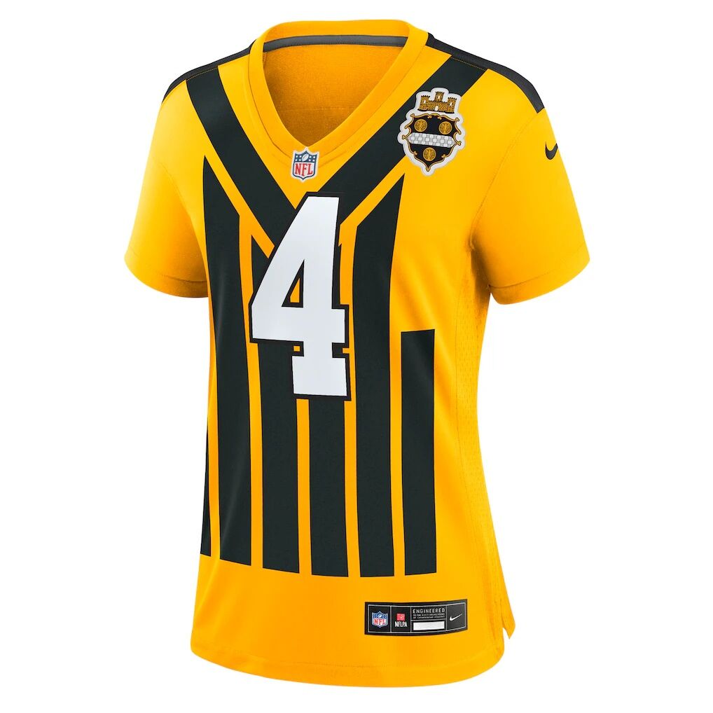 DK Metcalf Pittsburgh Steelers Nike Women's Alternate 1933 Throwback Game Jersey